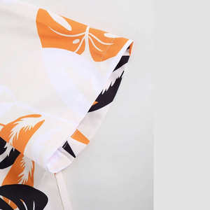 ชุดเซ็ตเสื้อยืดแขนสั้นลายดอกไม้คุณภาพสูงพร้อมกางเกงขาสั้นลำลองไร้ตะเข็บผ้าคอตตอนถักเนื้อนุ่ม 280GSM สำหรับฤดูร้อนจาก DUBBIX INDUSTRIES ขายส่ง - Product Image 4