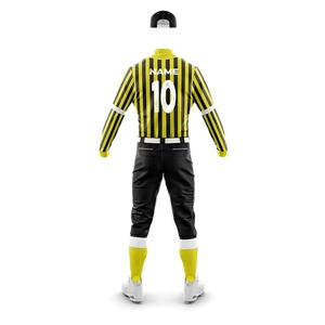 Uniforme de baseball personnalisé avec nom et numéro, ensemble maillot et pantalon de baseball, vêtements de sport respirants pour la compétition et l'entraînement en équipe - Product Image 3