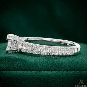 Luxury 9K 10K 14K 18K White Gold Round Cut Moissanite Engagement Ring for Women with IGI Certificate - Product Image 2