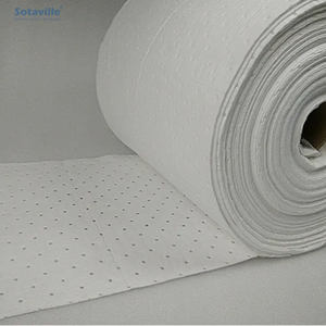 N-FIBER P45 Tampon absorbant en polypropylène pour huile uniquement, haute absorption, 1,6 L, contrôle des déversements d'hydrocarbures industriels, hydrophobe, 100 Hanoi - Product Image 2