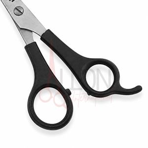 Tijeras Profesionales para Adelgazar el Cabello, Acero Inoxidable, 30 Dientes, Punta Redonda, para Diestros, Mango Largo, Empuñadura de Plástico - Product Image 4