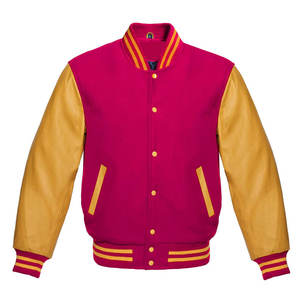 Chaquetas Varsity Ligeras con Logotipo Personalizado para Jóvenes Universitarios, Chaquetas de Béisbol de Manga Larga con Letras, Chaquetas de Lona Estilo High Street - Product Image 1