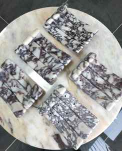 Support mural Art Déco en marbre naturel éco-responsable fait main TCE – Accessoire mural en pierre de qualité supérieure pour la maison et l'hôtel - Product Image 5