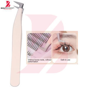 Pinzas para Pestañas de Primera Calidad con Logotipo Personalizado, Acabado Mate, Punta de Fibra Antiestática, Acero Inoxidable, Precisión, Volumen - Product Image 4