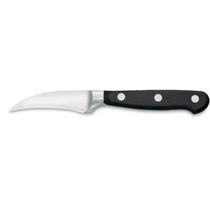 Couteaux à éplucher professionnels en acier inoxydable, lame courbée, couteaux de cuisine avec manche ergonomique noir pour éplucher les fruits et les légumes - Product Image 2