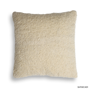 หมอนอิงผ้าบูเคลสีงาช้าง - Product Image 1