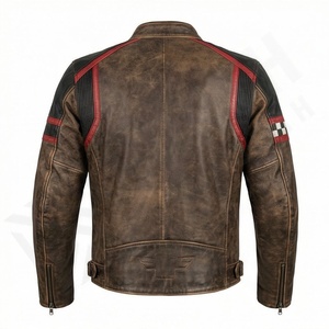 Chaqueta de Motociclista de Cuero Genuino para Hombre de la Mejor Calidad, Nueva Colección de Invierno, Chaquetas de Motocicleta con Protecciones Desmontables Personalizadas - Product Image 2