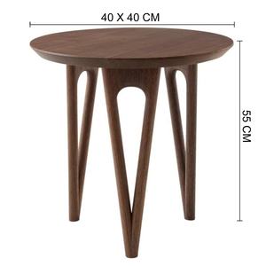 Midcentury Solid Wood Side <b>Table</b> for living room hotel restaurants <b>bar</b> villa - Product Image 2
