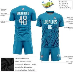 Uniforme de Fútbol de Último Diseño 100% Poliéster, Nuevo Estilo, Uniforme Profesional para Adultos, Calidad Premium, Color Personalizado, Secado Rápido - Product Image 3