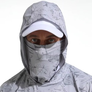 Sweat à capuche de pêche pour la pêche en bord de mer UPF50, imperméable, coupe-vent, respirant, en Spandex/Coton, grande taille, imprimé, séchage rapide, tenue de pêche - Product Image 4