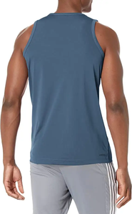 Débardeur de sport personnalisé pour homme en polyester/coton respirant pour l'entraînement musculaire et le fitness sans manches - Product Image 6