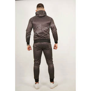 ชุดเซ็ตเสื้อฮู้ดดี้และกางเกงวอร์มผ้าฟลีซโพลีเอสเตอร์คุณภาพสูง ระบายอากาศได้ดี ไซส์ใหญ่ พิมพ์ลายกราฟิกแบบซับลิเมชั่นเต็มตัว 2 ชิ้น แบบสั่งทำได้ - Product Image 4