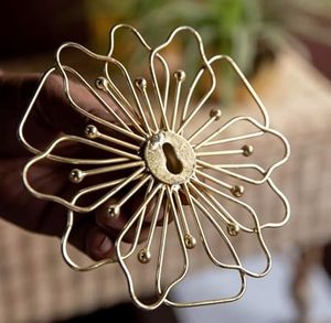 Modern Metal Floral Wall <b>Art</b> Set Hanging Decorative Accents for Home Interior Design - Product Image 4