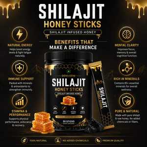 Miel de Shilajit Puissant – 30 Bâtonnets de Miel de Shilajit Pur Infusé Naturellement pour la Vitalité Quotidienne et le Soutien au Bien-être - Product Image 3