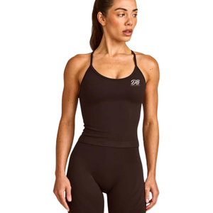Camiseta sin mangas de moda para mujer, cuello redondo, suave, ligera, elástica, para verano, uso casual, gimnasio, fitness, correr, deporte - Product Image 1