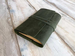 Funda Protectora para Cuaderno de Oficina A5, Hecha a Mano, de Cuero Genuino, Resistente, a Prueba de Olores, Recargable, LNBC-0128 - Product Image 2