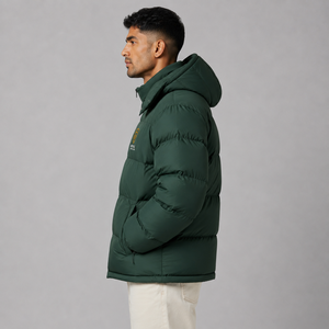 Veste matelassée oversize pour homme de haute qualité, logo personnalisé, chaude, légère, streetwear d'hiver, vente en gros - Product Image 2