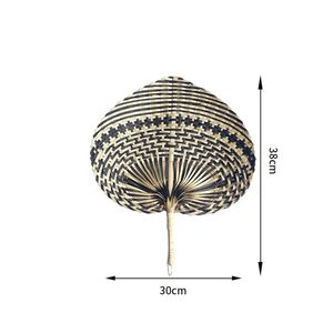 Éventail artisanal en jonc de mer du Vietnam, éventail en feuilles de palmier naturelles pour événements estivaux, cadeaux de mariage et décoration intérieure - Product Image 3