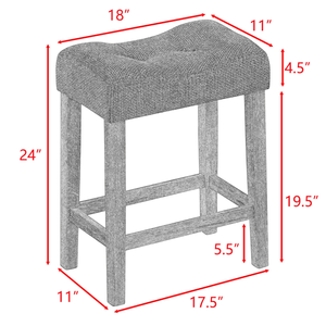 Juego de Mesa de Desayuno Industrial de 4 Piezas, Muebles de Bar con Sillas y Tomacorriente para Comedor y Sala de Estar - Product Image 3