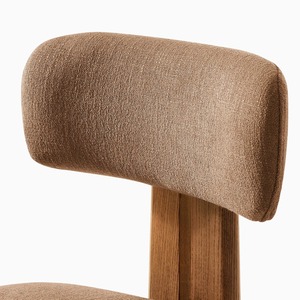 Silla de Comedor Ergonómica y Ecológica de Estilo Escandinavo Moderno, Patas de Madera de Teca, Asiento de Tela de Microfibra, Marca Premium para el Hogar - Product Image 4