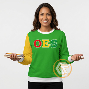 เสื้อสเวตเชิ้ตคอกลมผ้าฝ้ายฟลีซปักลายอีสเทิร์นสตาร์แบบสั่งทำพิเศษสำหรับผู้หญิง คุณภาพสูง 500 กรัม สวมใส่สบายสำหรับฤดูหนาว - Product Image 3