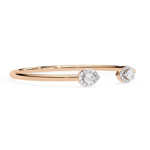 <b>Rose</b> <b>Gold</b> Bracelets for Women Simple Minimal Design Shiny Look Stylish Daily Wear Jewelry Gift Idea - Product Image 3