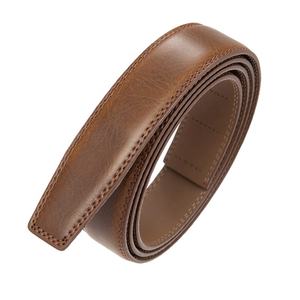 Cinturón de Cuero Genuino para Hombre, Estilo Casual, Negro y Marrón, con Hebilla de Aleación, Cuero Vacuno de Grano Completo - Product Image 1