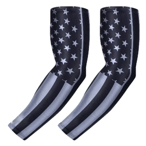 Manchons de bras rafraîchissants anti-UV pour le basketball, le cyclisme, la course à pied, en tissu respirant Spandex Nylon, avec logo personnalisé - Product Image 4