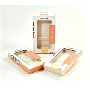 Boîte en carton rigide recyclable personnalisée pour étui de téléphone 18/17/16/Utral avec doublure en éponge, trou de suspension et fenêtre de présentation - Product Image 5