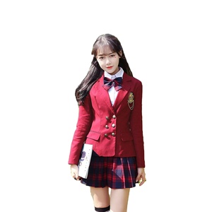 Uniforme escolar japonés con suéter primavera otoño suéter de punto estilo universitario JK uniforme cárdigan estudiante niñas Cosplay - Product Image 4
