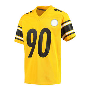 Maillot de hockey sur glace personnalisé en polyester 2025 – Vente en gros, haute qualité, dernier design, tenue de sport d'équipe, maillot de football américain - Product Image 2