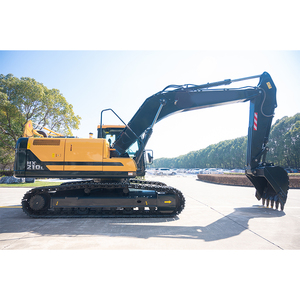 Excavadora de cadenas HX210L amarilla, excavadora hidráulica sobre orugas para construcción y movimiento de tierras - Product Image 6