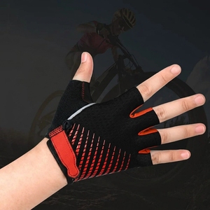 Gants de cyclisme demi-doigts personnalisés de haute qualité, respirants, antichoc, avec rembourrage en gel, pour le vélo, vente en gros - Product Image 4