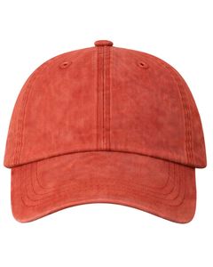 Casquette de baseball en coton orange rouille unie, ajustable, unisexe, décontractée, respirante, confortable, personnalisable, qualité supérieure - Product Image 1