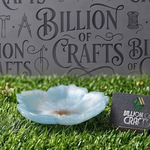Plat de service en résine artisanale en forme de fleur, vaisselle décorative, bol pour la décoration de la maison, des dîners et des fêtes - Product Image 5