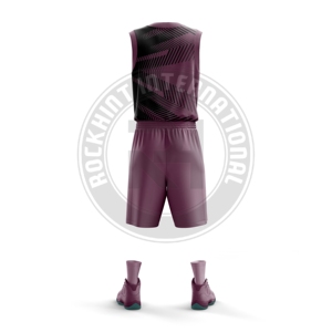 Tenue de basketball de compétition en polyester, toucher doux, coupe confortable pour les entraînements et les matchs des joueurs - Product Image 2
