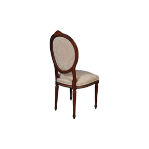 เก้าอี้รับประทานอาหารสไตล์ฝรั่งเศสพร้อมผ้าหุ้มหรูหรา - Product Image 2