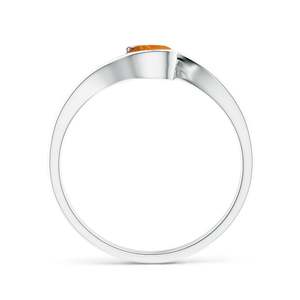 Bague de fiançailles en argent sterling 925 plaqué rhodium avec citrine, style vintage, pour tous les jours, pierre de naissance de novembre, vente en gros, tendance, Rhaya - Product Image 3