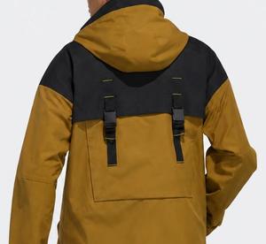 Blouson Bomber Homme Couleur Unie Fermeture Éclair Coupe-Vent Décontracté Automne Coupe Classique Extérieur Toile Nylon Logo Avant - Product Image 4