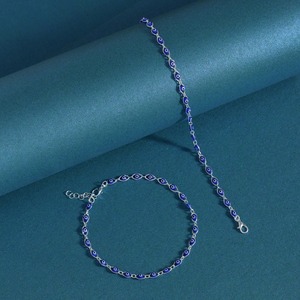 Tobillera de Cadena con Cuentas Coloridas de OM Fashion Studio, Delicado Adorno Dorado para el Tobillo, Regalo para Mujeres, para Mi Hija, de Gujarat - Product Image 6