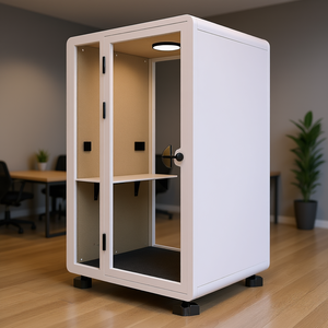 Solo Plus HIPOD Mobilier de bureau moderne, cabines de réunion modulaires, cabines téléphoniques, cabines acoustiques pour un environnement de travail confortable - Product Image 3