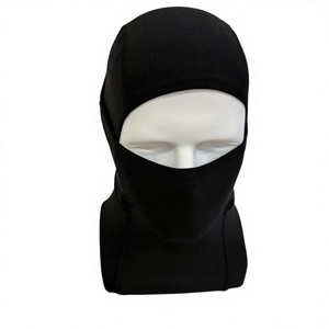 Balaclava d'hiver Chenyao en polyester/coton tricoté noir, imprimé par sublimation, logo personnalisé, pour le sport, le cyclisme, l'alpinisme, à porter sous le casque - Product Image 4