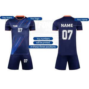 Conjunto de Uniforme de Fútbol para Hombre, Sin Mangas, Cuello en V, Absorbe la Humedad, 100% Poliéster, Diseño Estampado Sólido, Ajuste Atlético para Todas las Temporadas - Product Image 2