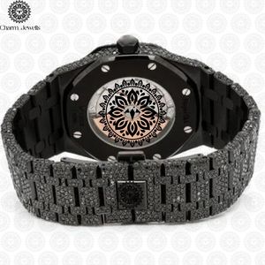 Montre de luxe Charm_Jewells en acier inoxydable, boîtier de 40 mm, cadran analogique en verre, mouvement mécanique pour homme, résistance à l'eau 10 bars, automatique - Product Image 5