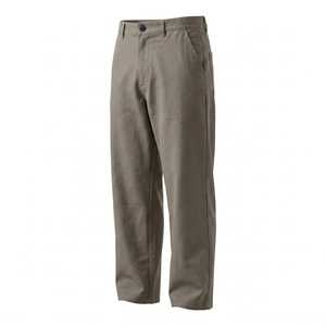 Pantalon semi-ample en coton anti-plis à taille mi-haute et devant plat Remi Lightweight avec logo - Product Image 2