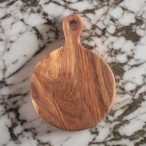 Tabla de Cortar Redonda de Madera Premium al por Mayor para Cocina, Tabla para Cortar Verduras y Frutas, Tabla Multiusos para Preparación de Alimentos - Product Image 3