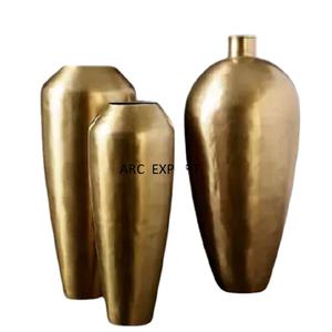 Florero grande de diseñador de lujo, floreros de última decoración, florero de Metal de rebaño de la mejor calidad, florero de decoración del hogar al por mayor para la mejor venta - Product Image 1