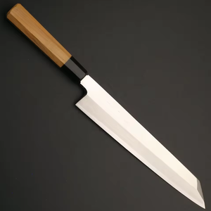 Couteau de Chef Forgé à la Main LEGACY BLADES, Acier à Haute Teneur en Carbone, Style Japonais, Manche en Bois Fait Main, Finition Polie, Biseau Droit - Product Image 3