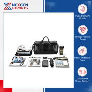 Wholesale Supplier of Unmatched Quality PU Leather <b>Travel</b> with Zipper Closure and Shoe Compartment for Daily Life Usage - Product Image 4