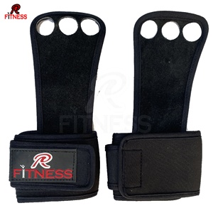 Sangles de musculation en caoutchouc naturel et PVC avec protège-paume, protège-poignets et boucle robuste pour la musculation - Product Image 6